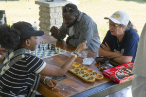 Students enjoying Loy Excellentia 2025 Summer Picnic in Brandon at Rideau Park