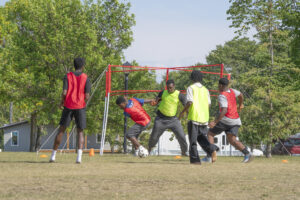 Students enjoying Loy Excellentia 2025 Summer Picnic in Brandon at Rideau Park